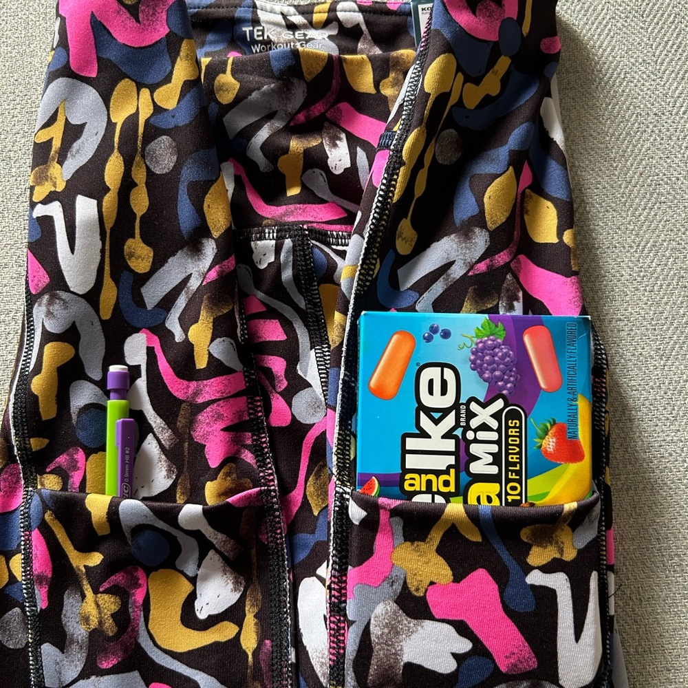 Tek Gear Multicolor Abstract Leggings - Picture 6 of 9